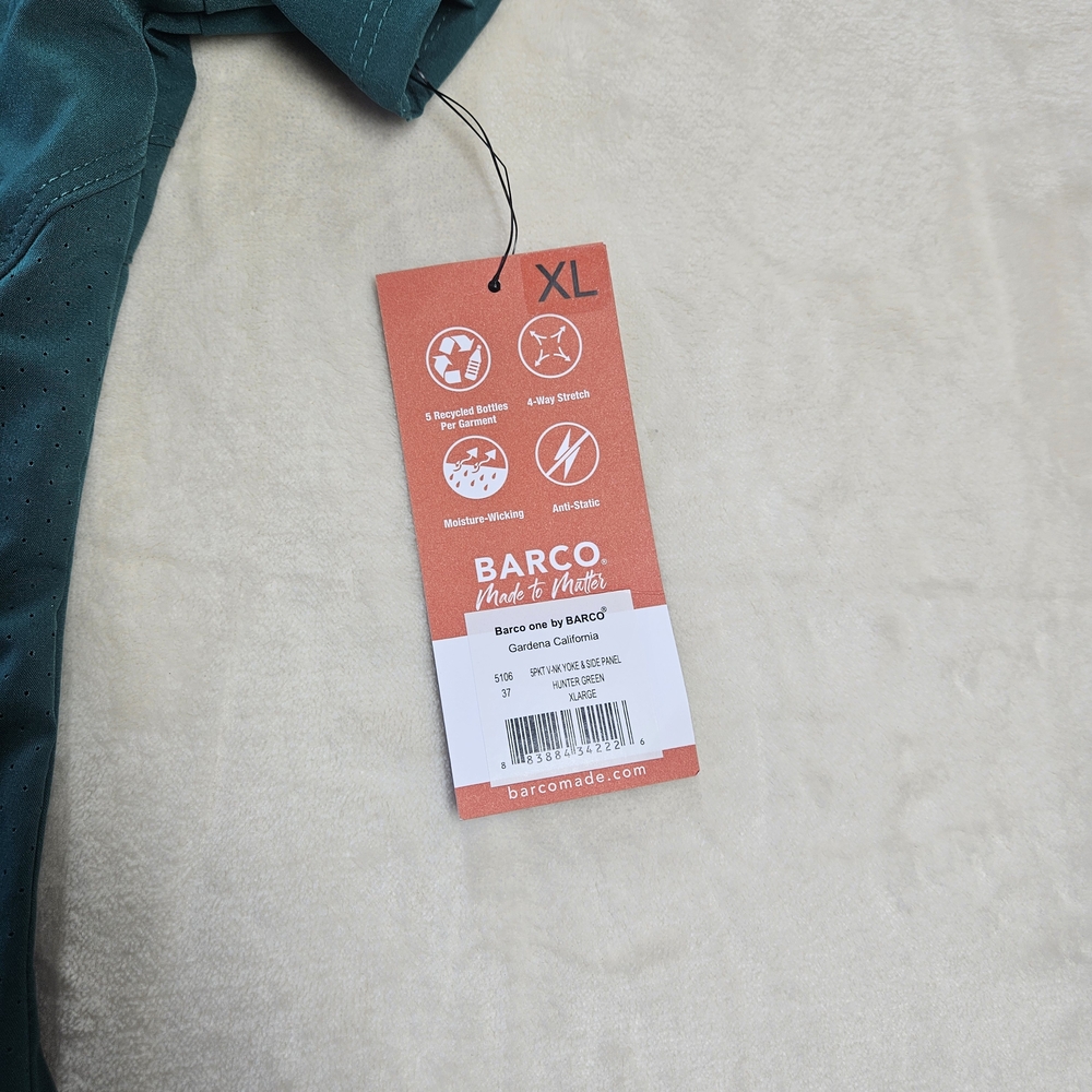 Women's V-Neck Scrub Top - Green - Picture 9 of 13